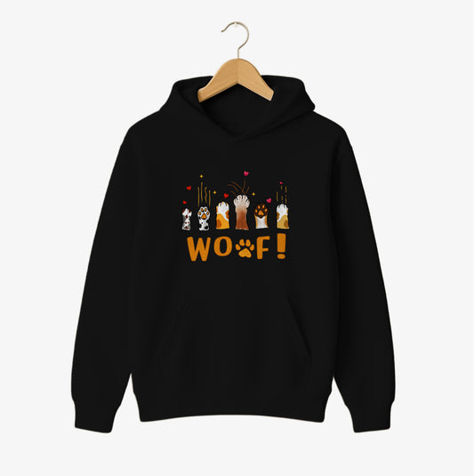 WOOF Paws Love Hoodie