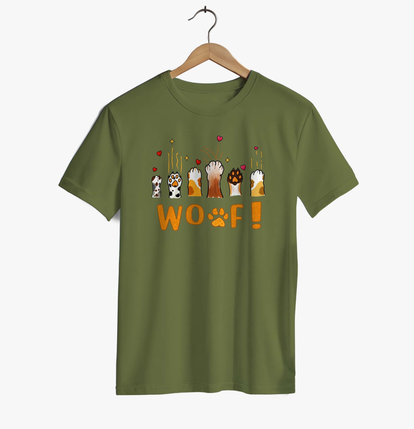 WOOF Paws Love T-shirt