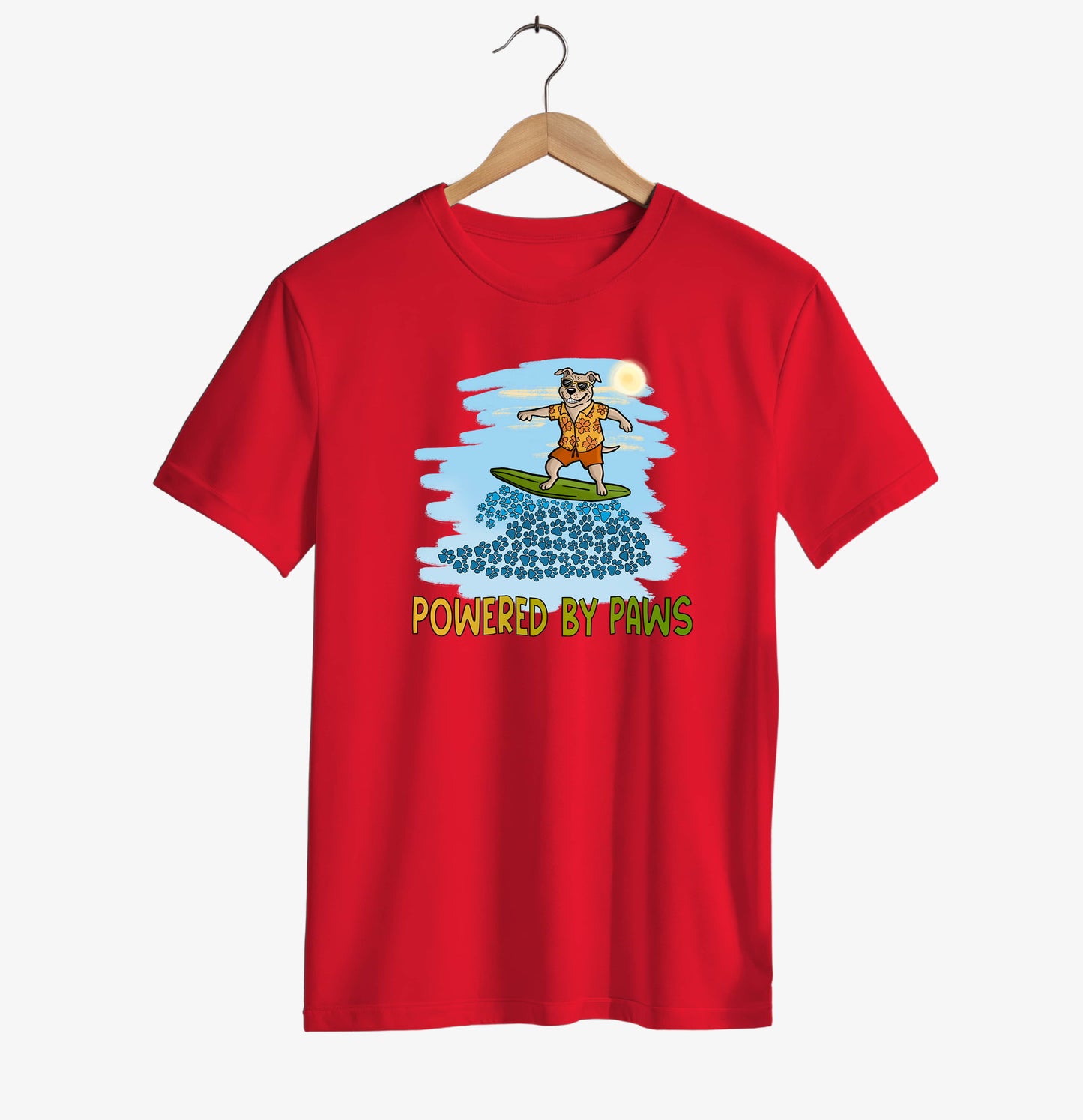 Powered by Paws Surf T-shirt