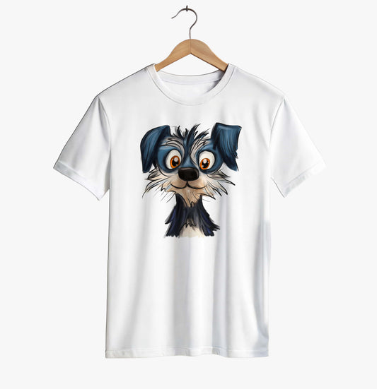 Cartoon Dog Face T-shirt