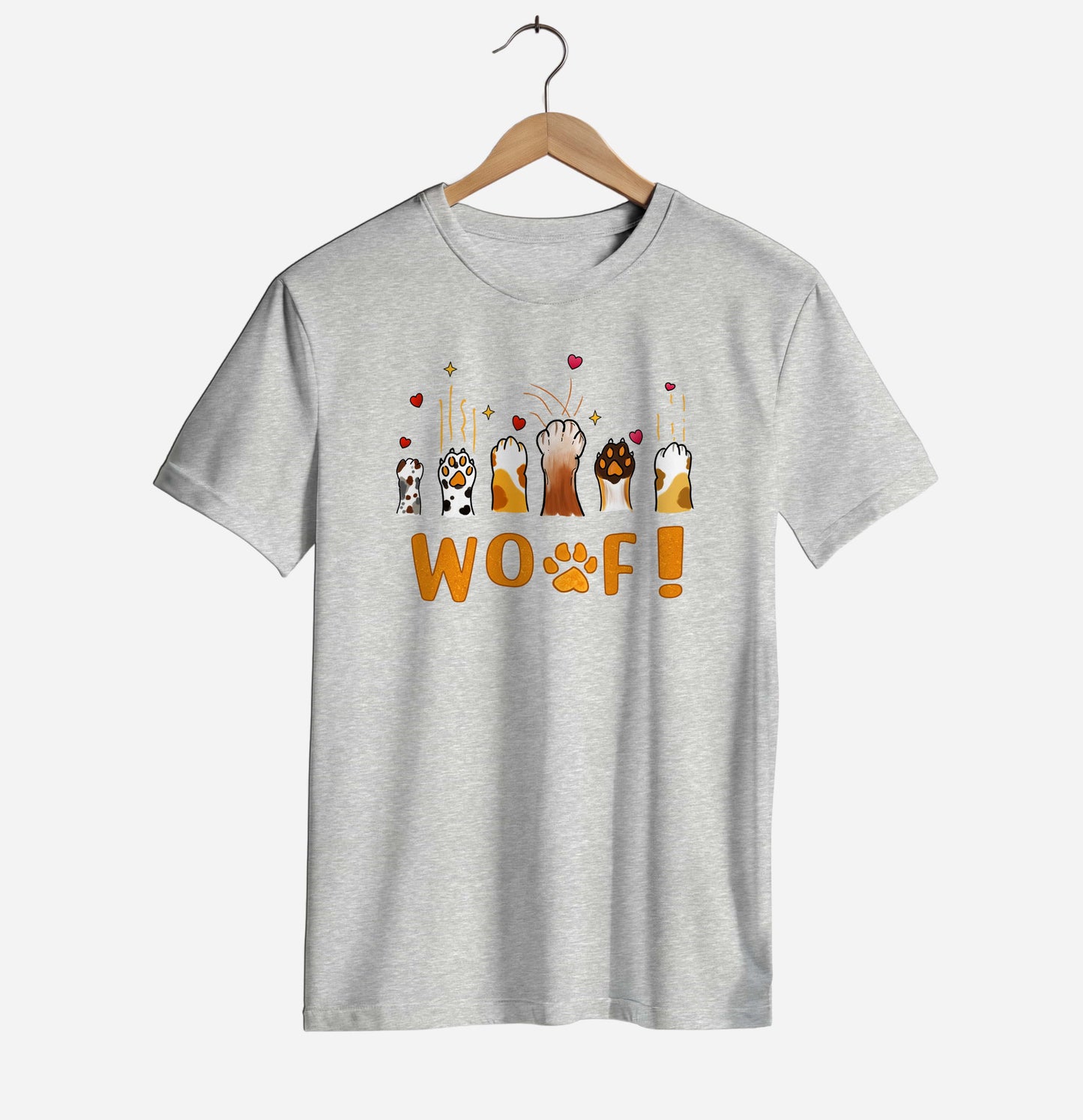 WOOF Paws Love T-shirt