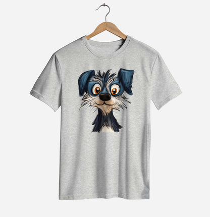 Cartoon Dog Face T-shirt