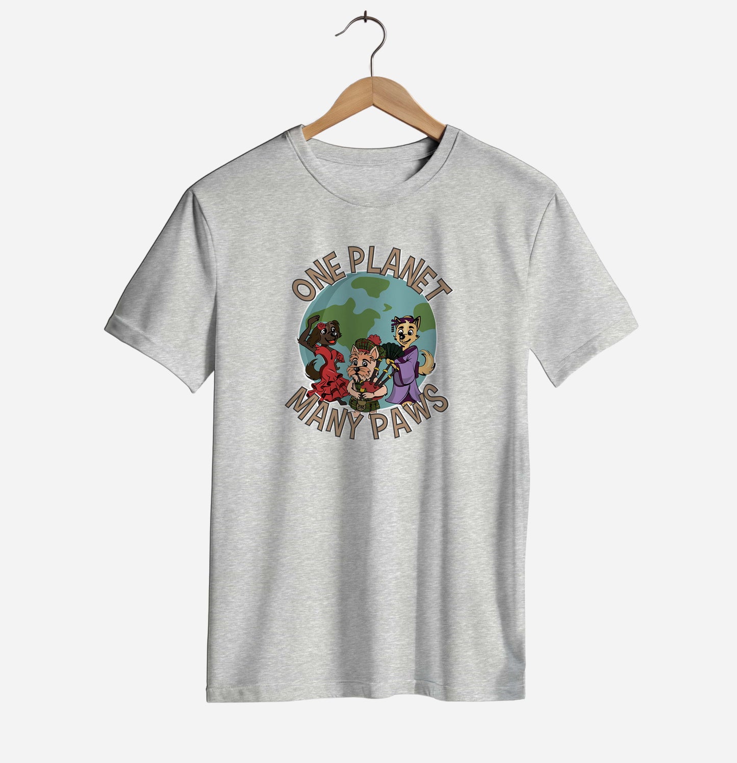 One Planet, Many Paws T-shirt