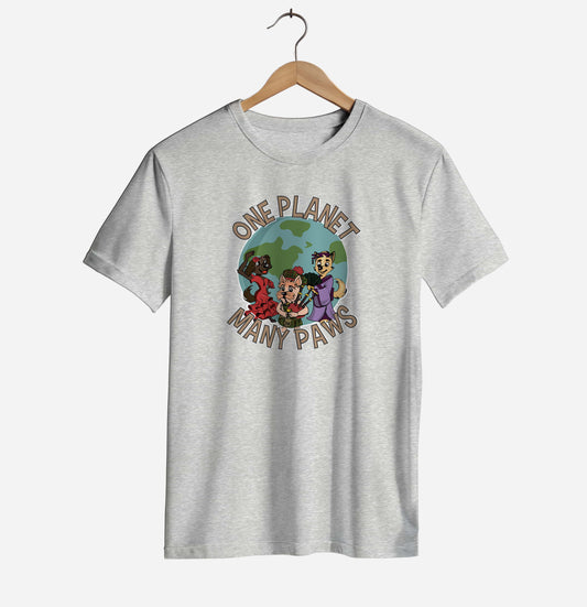 One Planet, Many Paws T-shirt