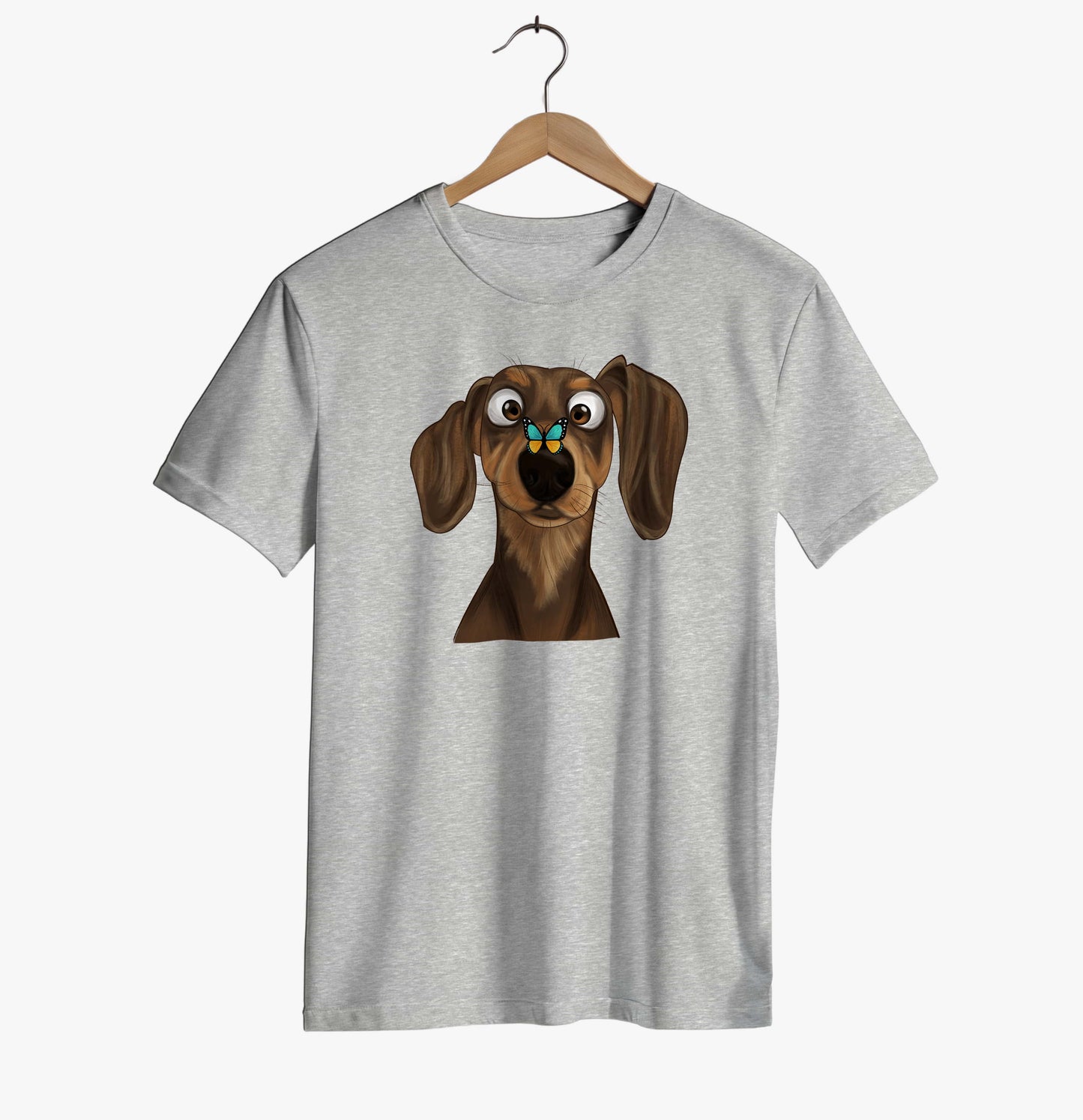 Dachshund & Butterfly T-shirt