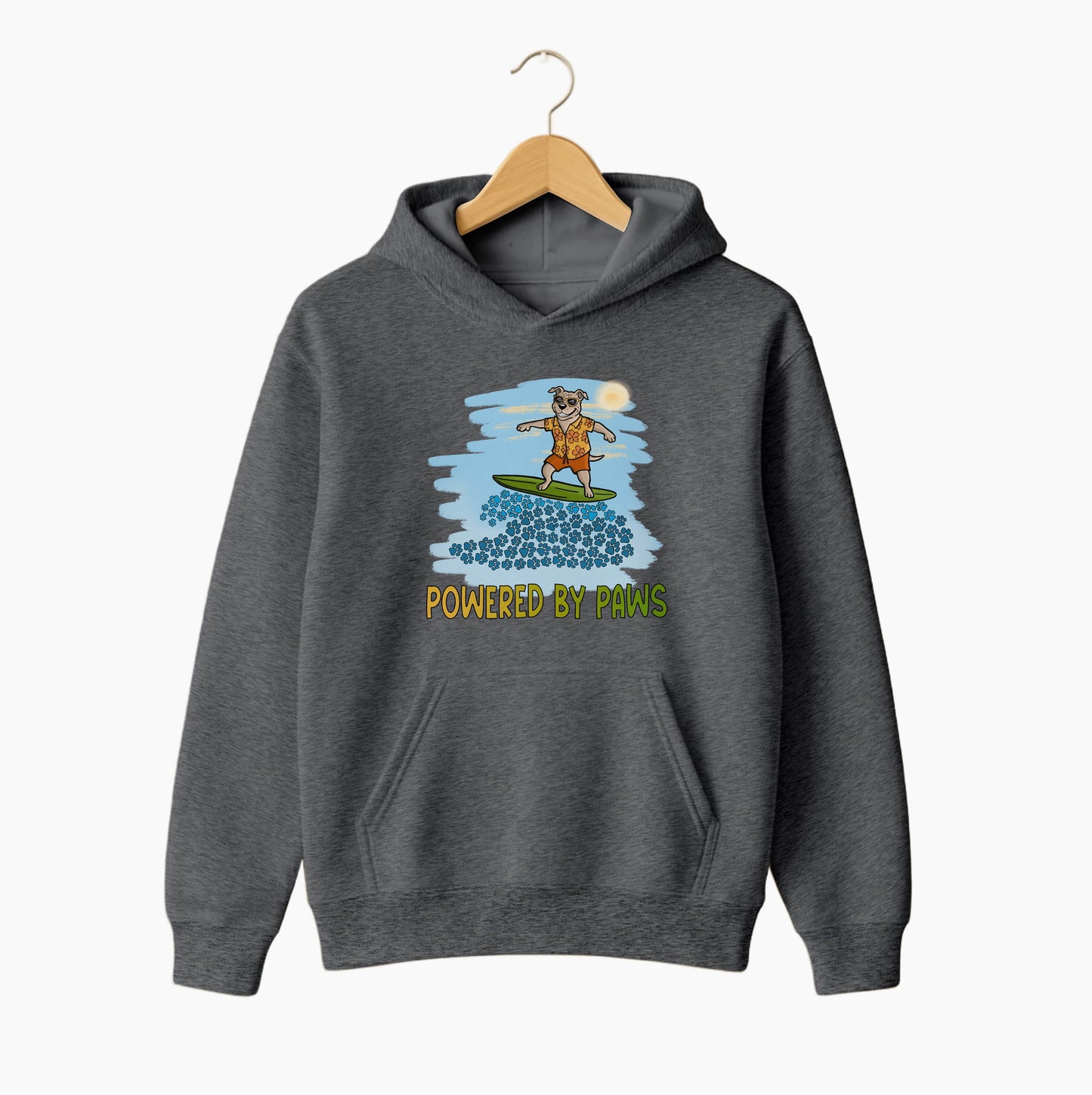 Powered by Paws Surf Hoodie