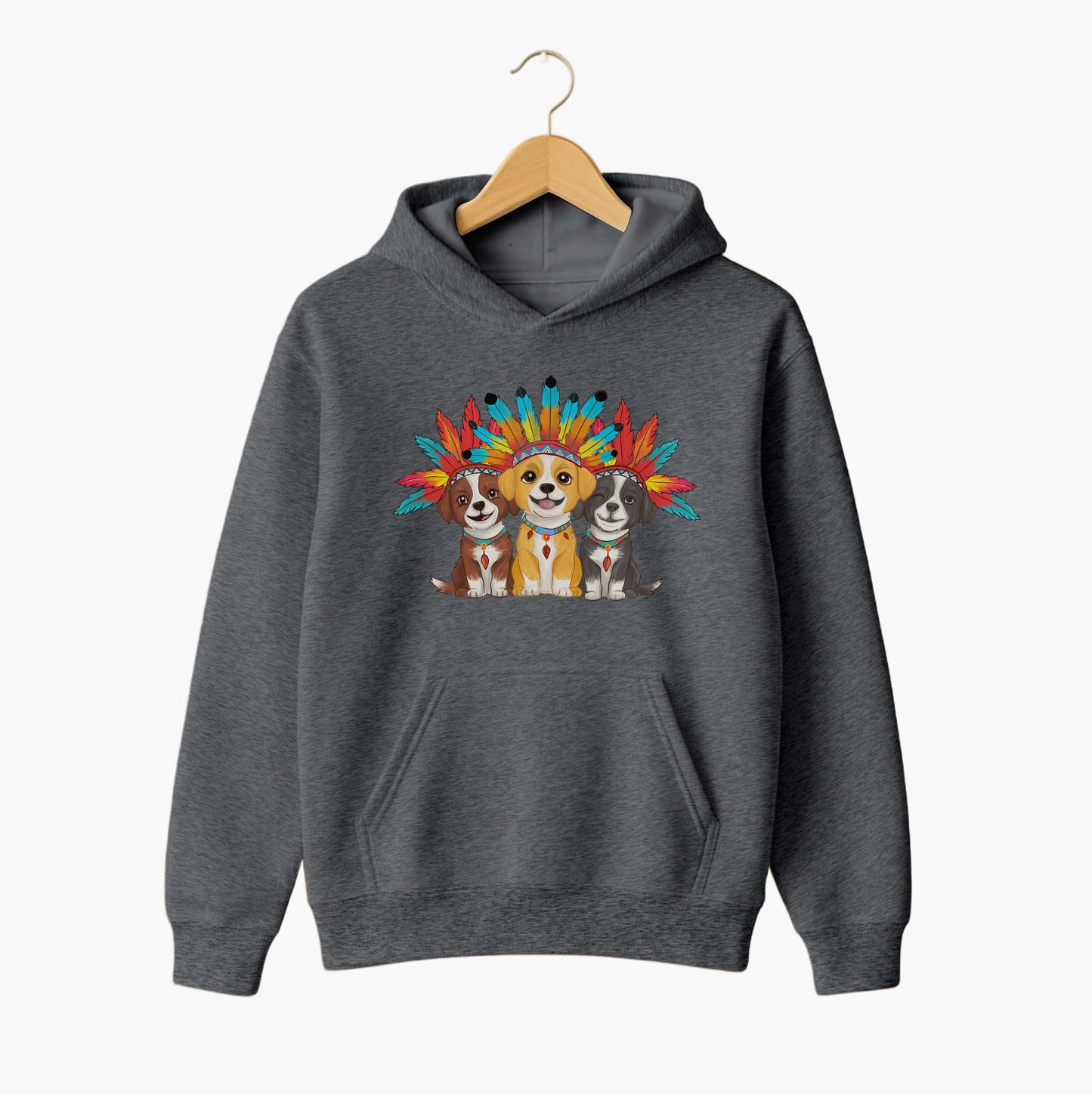 Boho Pup Trio Hoodie