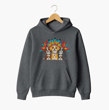 Boho Pup Trio Hoodie