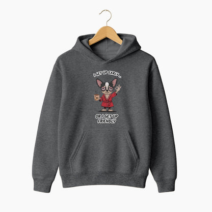 Morning Moody Dog Coffee Hoodie