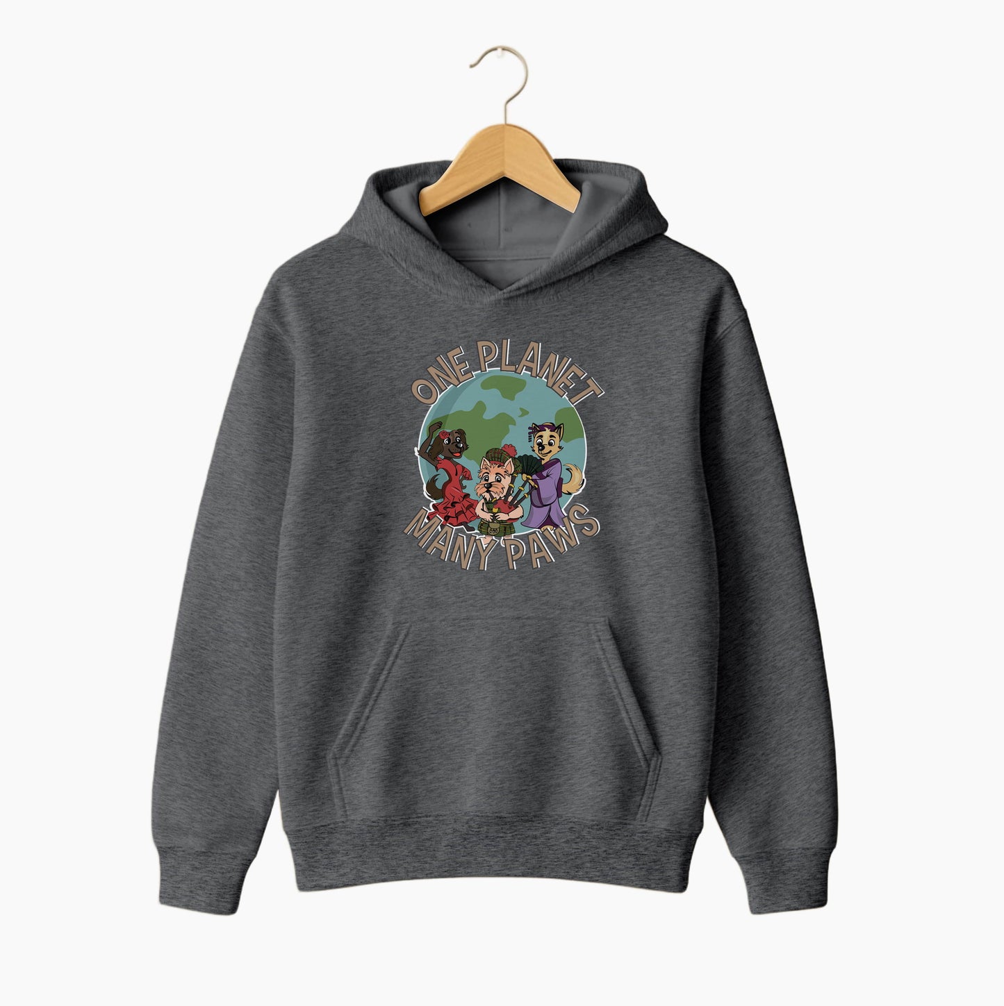 One Planet, Many Paws Hoodie