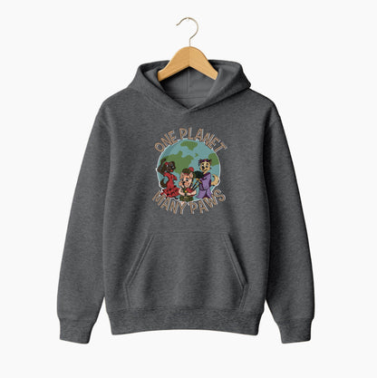 One Planet, Many Paws Hoodie