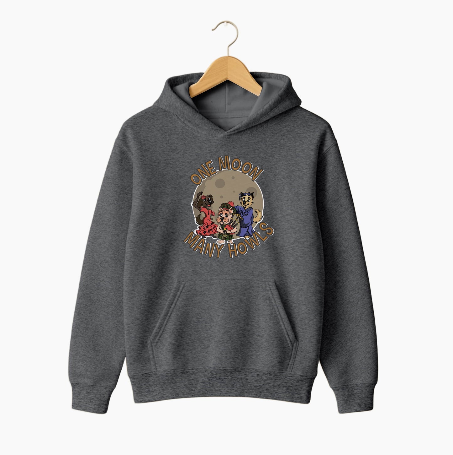 One Moon, Many Howls Hoodie