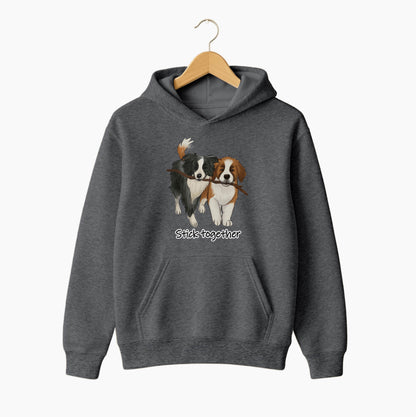 Stick Together Puppy Hoodie