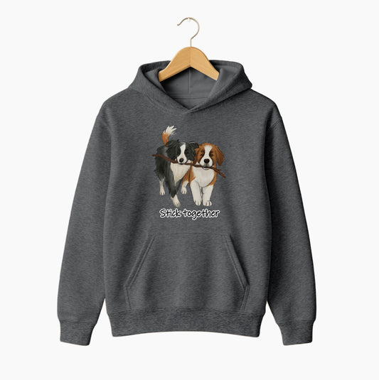 Stick Together Puppy Hoodie