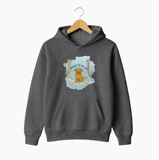 Always By My Side Angel Dog Hoodie