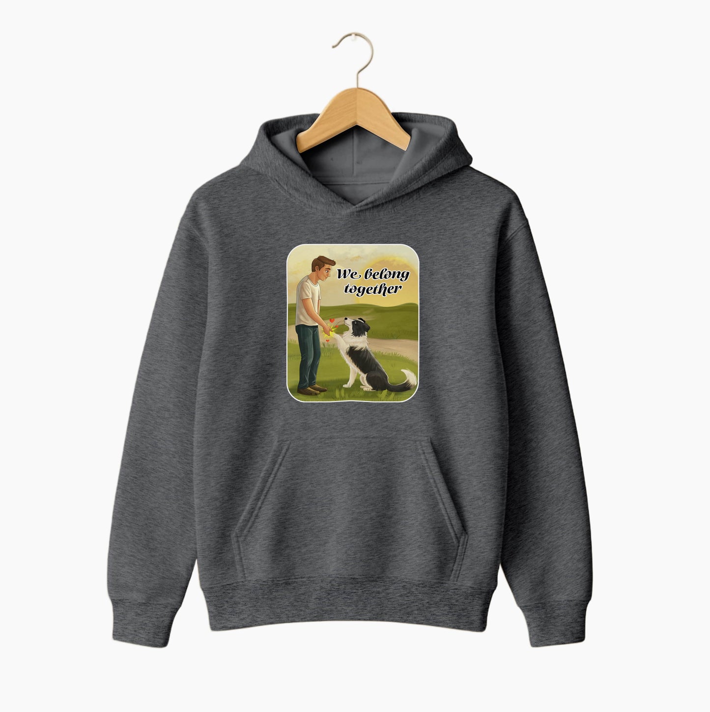We Belong Together Dog Friendship Hoodie