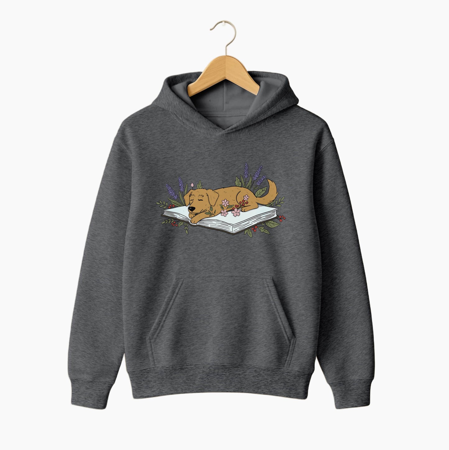 Lavender Storytime Pup Hoodie