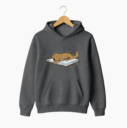 Lavender Storytime Pup Hoodie