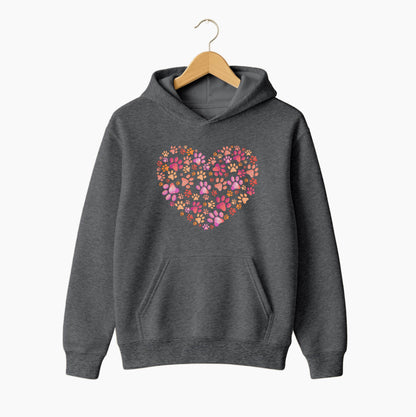 Pawprint Heart Hoodie