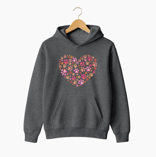 Pawprint Heart Hoodie