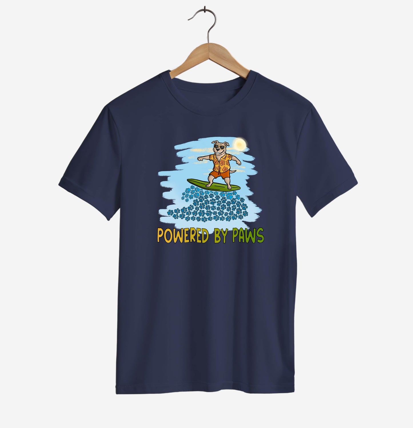 Powered by Paws Surf T-shirt