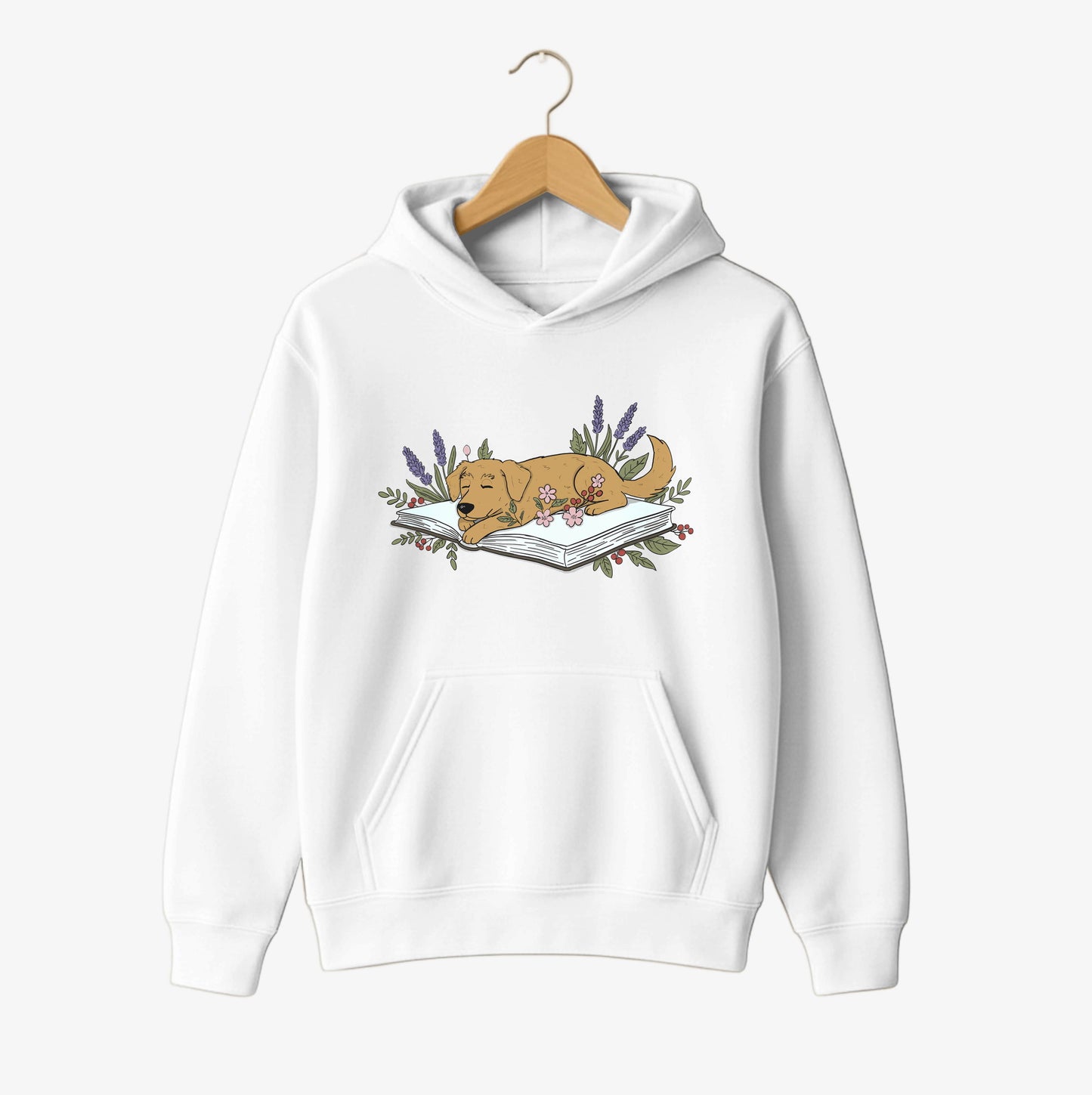 Lavender Storytime Pup Hoodie