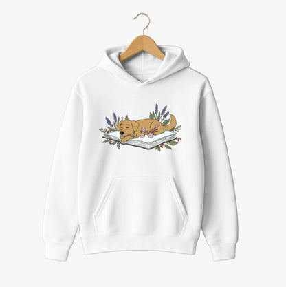 Lavender Storytime Pup Hoodie