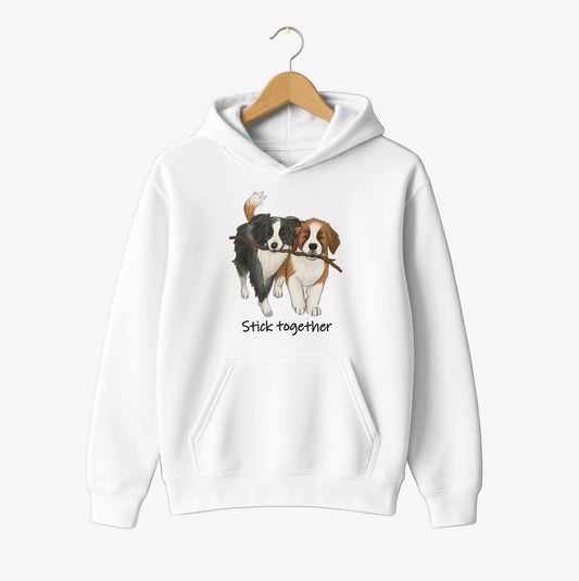 Stick Together Puppy Hoodie