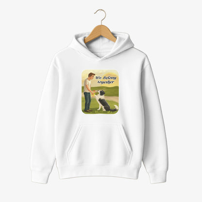 We Belong Together Dog Friendship Hoodie