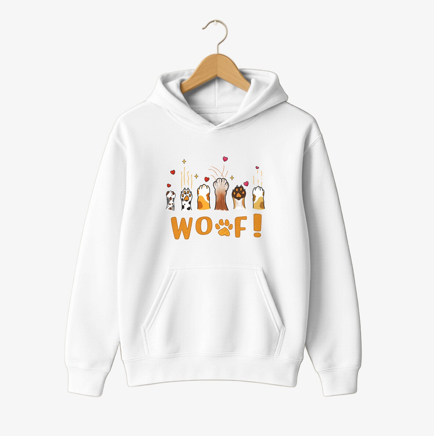 WOOF Paws Love Hoodie