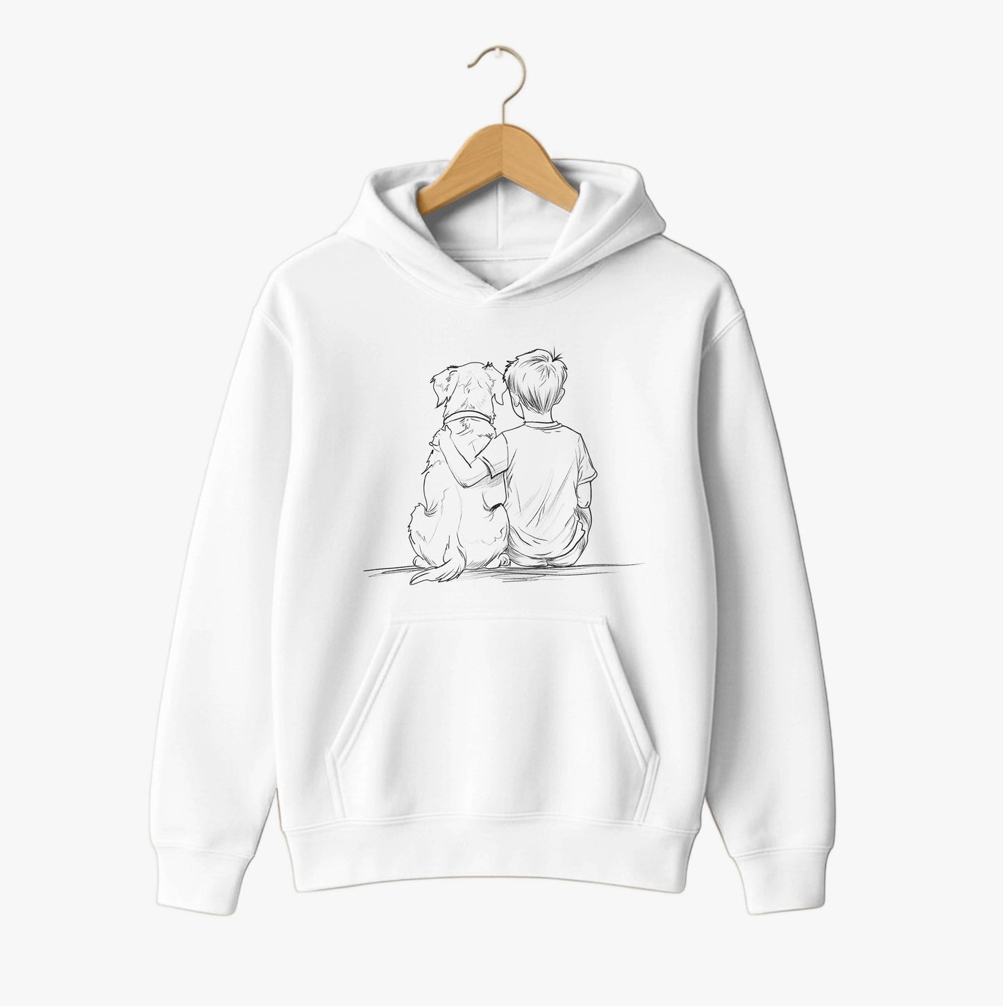 Quiet Companions Line Art Hoodie