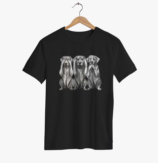 Three Wise Dogs T-shirt