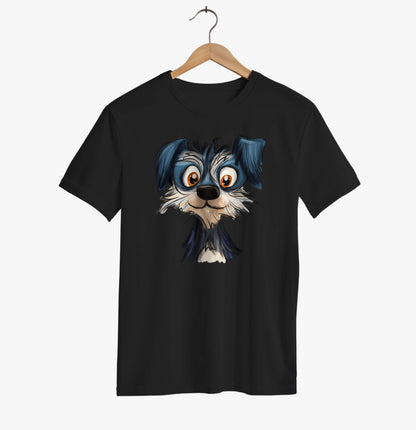 Cartoon Dog Face T-shirt