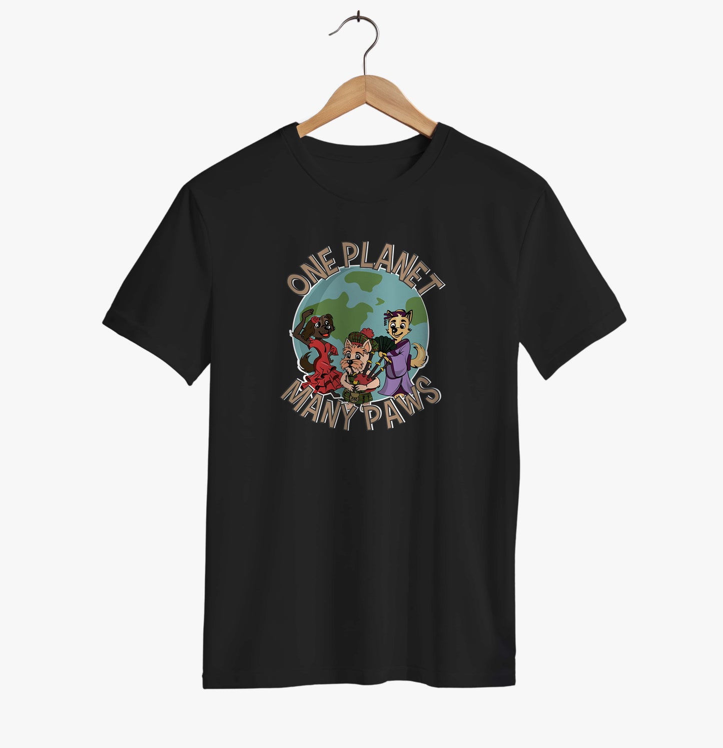 One Planet, Many Paws T-shirt