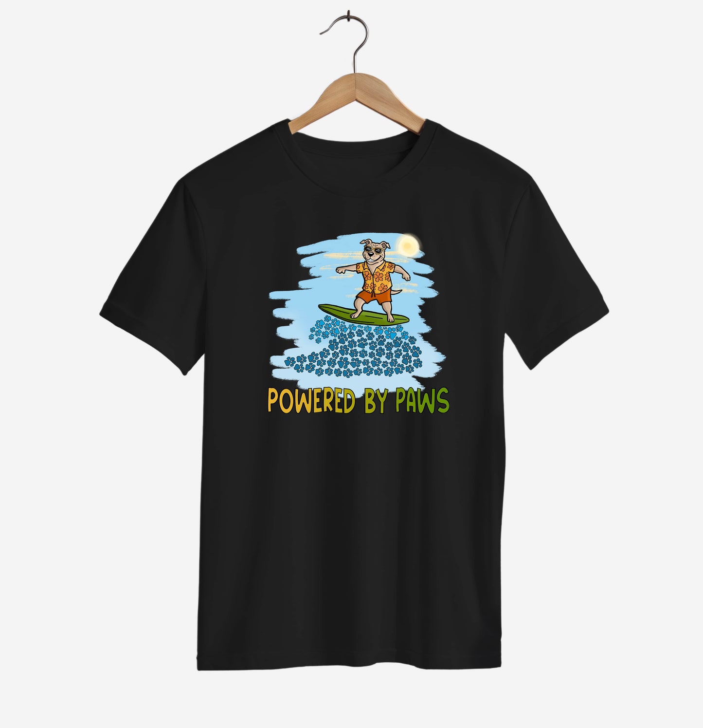 Powered by Paws Surf T-shirt
