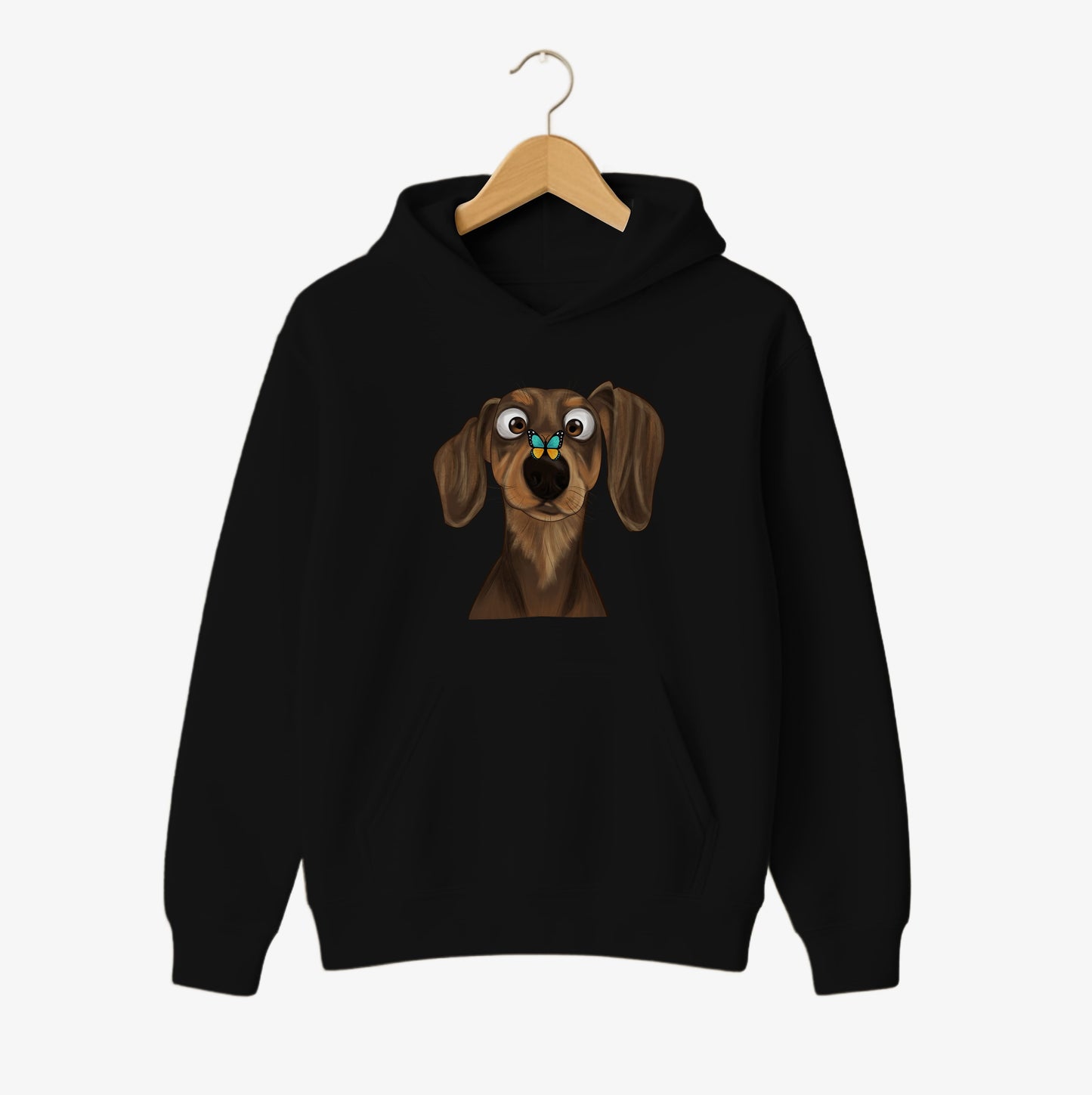 Dachshund & Butterfly Hoodie