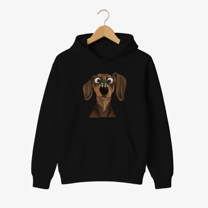 Dachshund & Butterfly Hoodie