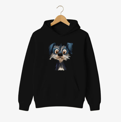 Cartoon Dog Face Hoodie