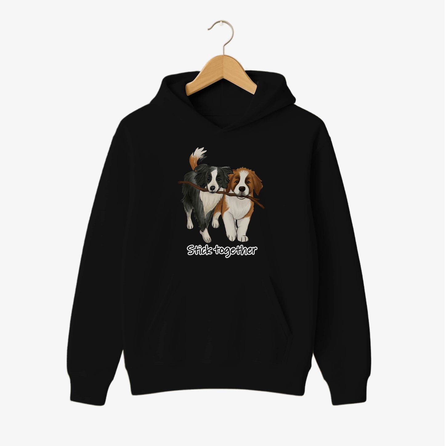 Stick Together Puppy Hoodie