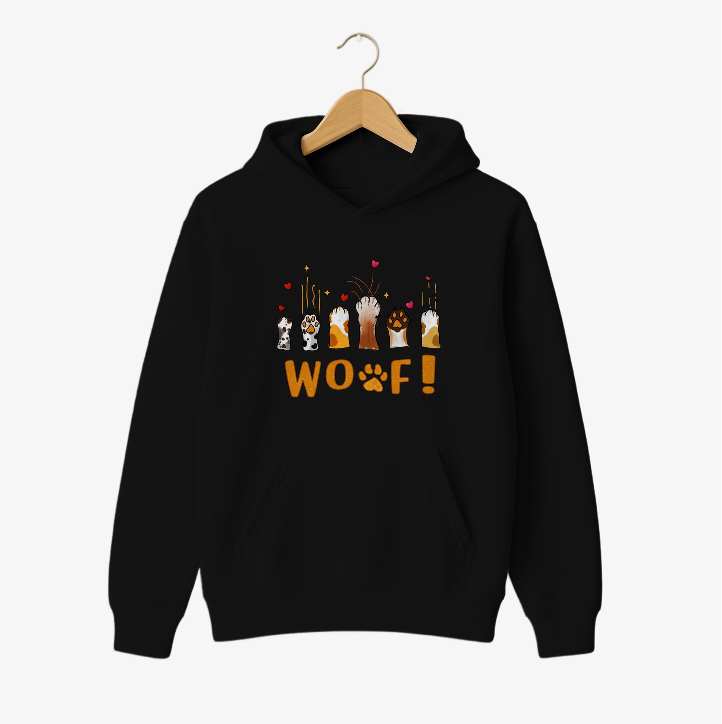 WOOF Paws Love Hoodie