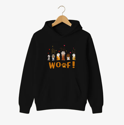 WOOF Paws Love Hoodie