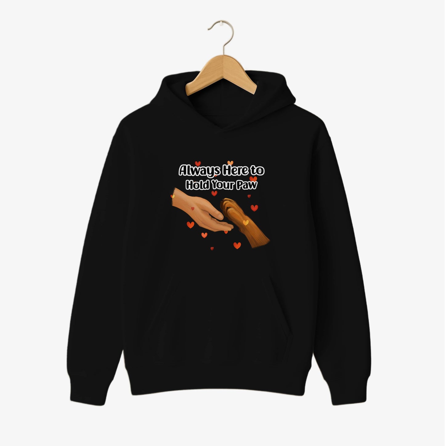 Hold Your Paw Simple Dog Hoodie