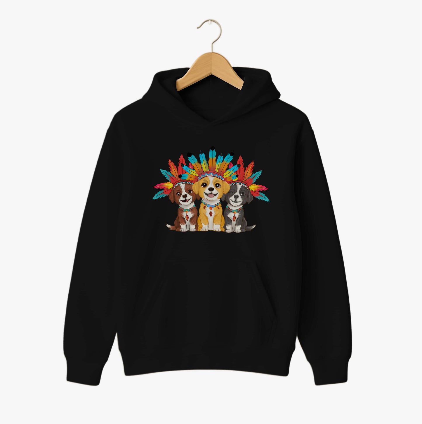 Boho Pup Trio Hoodie