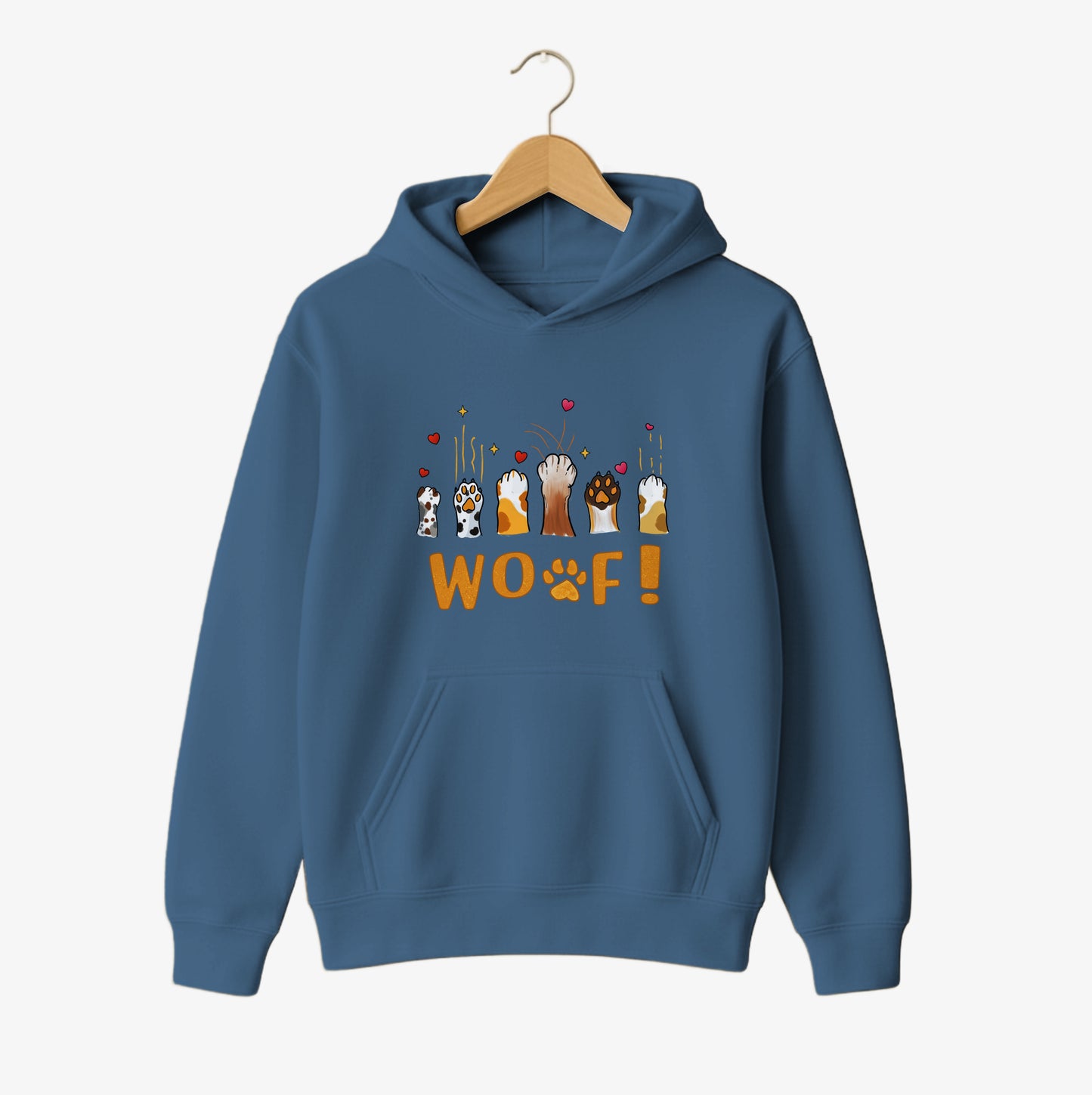 WOOF Paws Love Hoodie