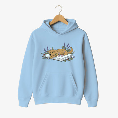 Lavender Storytime Pup Hoodie