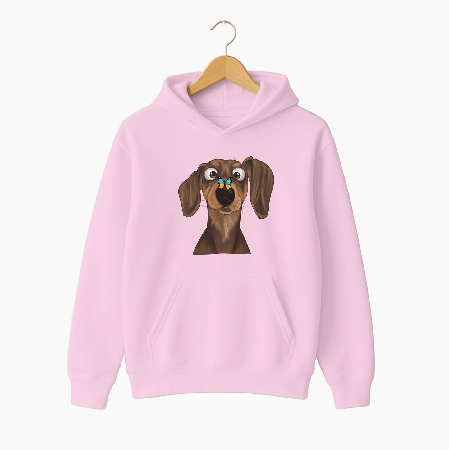 Dachshund & Butterfly Hoodie