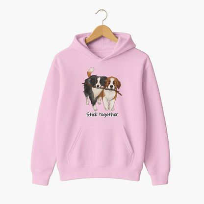 Stick Together Puppy Hoodie