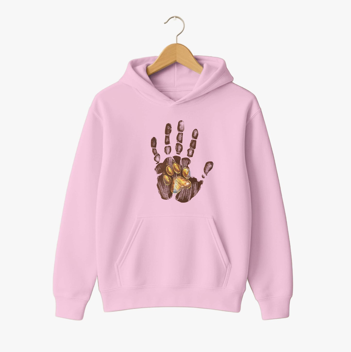 Human Hand & Dog Paw Hoodie