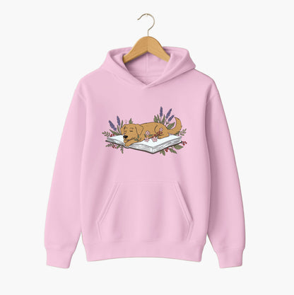 Lavender Storytime Pup Hoodie
