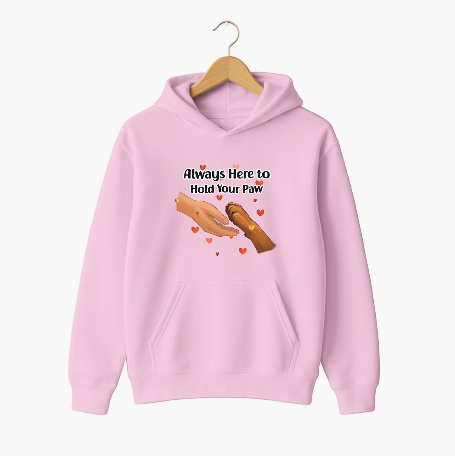 Hold Your Paw Simple Dog Hoodie